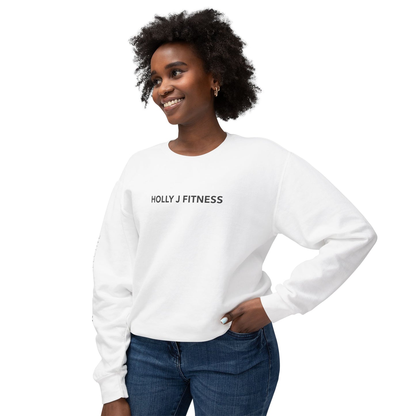 HJF Block Letters Lightweight Crewneck Sweatshirt