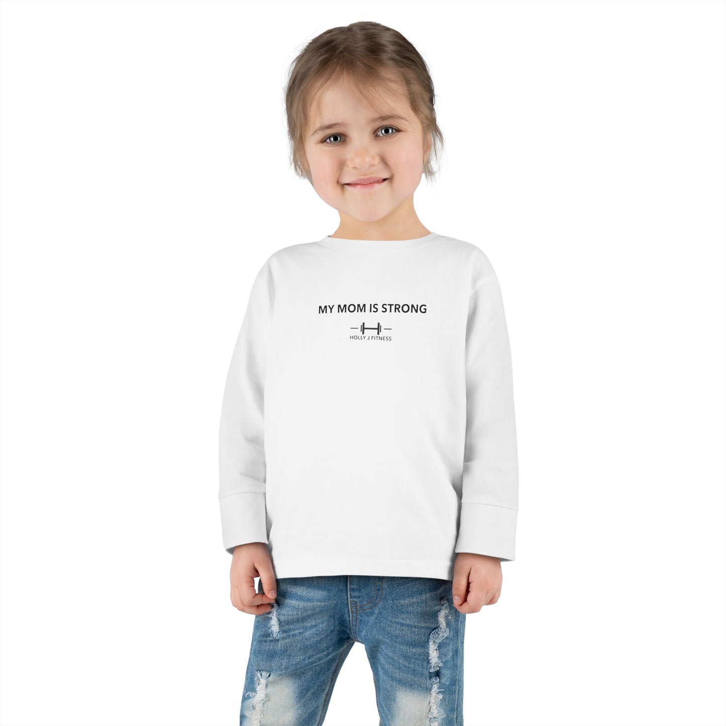 My Mom is Strong Toddler Long Sleeve Tee